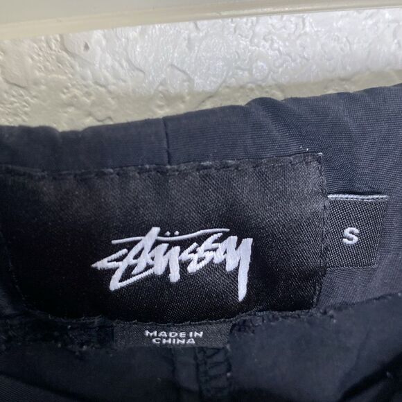 STUSSY Men’s Black Nylon Joggers Size S - Picture 4 of 9